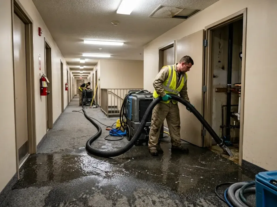 multi-unit-apartment-hallway-f-005 — frequently asked questions, Emergency Burst Pipe Water Extraction & Removal in San Ramo…